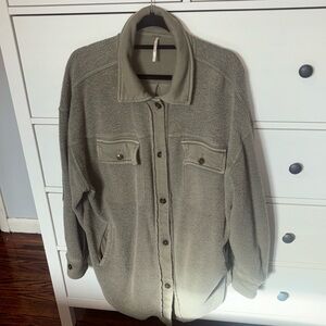 Free People Oversized Buttondown Jacket
